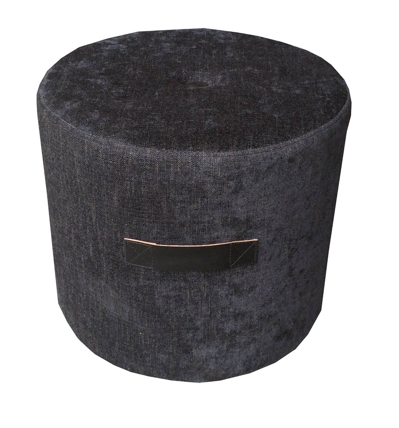 Jasper Round Puff Charcoal